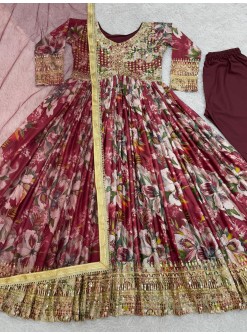 JD 580 READYMADE GOWN MANUFACTURER IN SURAT