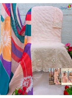 SANIYA TRENDZ 30002 ADAN LIBAS CHIKANKARI 30 PAKISTANI SUITS WHOLESALER BUY SURAT