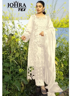 JOHRA TEX JT 154 D WHITE LATEST PAKISTANI SUITS SUPPLIER