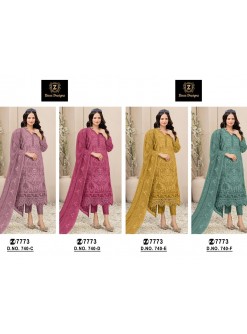 ZIAAZ DESIGNS 740 PAKISTANI SUITS WHOLESALE BY SHOP