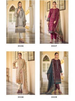 JIHAN 3536 3537 3538 3539 BIN SAEED REMIX VOL 3 PAKISTANI SUITS DEALER