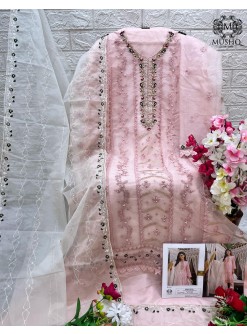 MUSHQ M 316 A PAKISTANI SUITS ORGANZA 