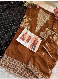 ZIAAZ DESIGNS 687 VELVET PAKISTANI SALWAR SUITS 