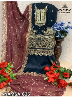 ANAMSA 635 HIT PAKISTANI SALWAR SUITS
