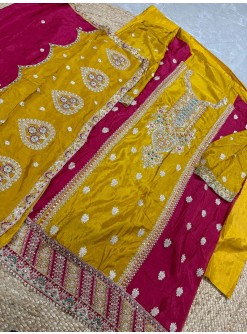 ZIAAZ DESIGNS 490 B LATEST PAKISTANI DRESSES YELLOW