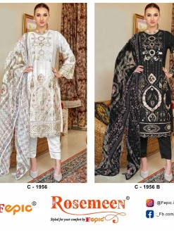 FEPIC ROSEMEEN 1956 A B LATEST PAKISTANI SALWAR SUITS