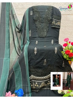 SANIYA TRENDZ 7120 A PAKISTANI SALWAR SUITS BUY WHOLESALE