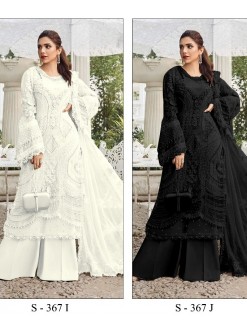 SERINE S 367 I J BLACK AND WHITE PAKISTANI SUITS BUY ONLINE