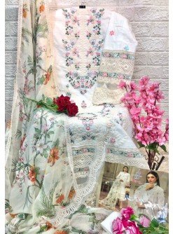 ALIF FASHION A 84 B MARYAM VOL 1 WHITE PAKISTANI SUITS WHOLESALE