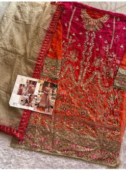 ZIAAZ DESIGNS 730 SEMI STITCHED SALWAR SUITS