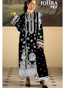 JOHRA TEX JT 158 B BLACK SALWAR SUITS SINGLE PIECE