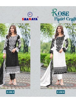 SHANAYA ROSE HAND CRAFT S 198 A B PAKISTANI SALWAR SUITS WITH PRICE