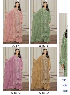 IZNIK FAB A 87 ABCD PAKISTANI SUITS WHOLESALE SUPPLIER