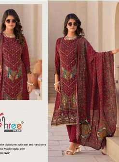SHREE FABS KT 175 A LATEST PAKISTANI SUITS 
