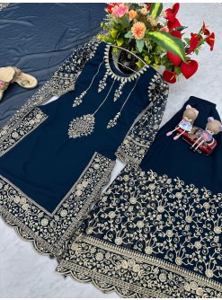 PARISHA FASHION PF 027 NAVYBLUE LATEST READYMADE SHARARA