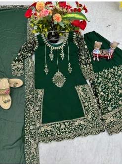 PARISHA FASHION PF 027 GREEN LATEST READYMADE PLAZZO 