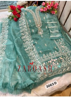 ZARQASH Z 3063 D PAKISTANI SUITS MANUFACTURER IN SURAT