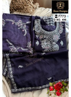 ZIAAZ DESIGNS 496 LATEST DESIGN PAKISTANI SUITS