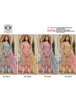 MUSHK BY SHRADDHA M 358 A B C D PARTYWEAR COLLECTION