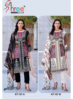 SHREE FABS KT 157 A B HIT PAKISTANI SUITS WHOLESALE PRICE