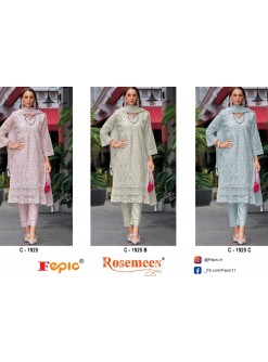 FEPIC ROSEMEEN C 1925 B C ORGANZA PAKISTANI SUITS WHOLESALER