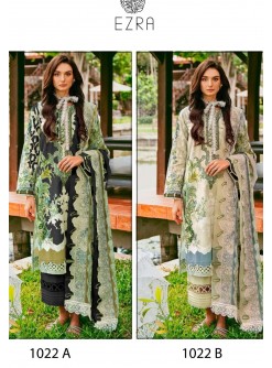 EZRA 1022 A B WHOLESALER PAKISTANI SUITS COTTON