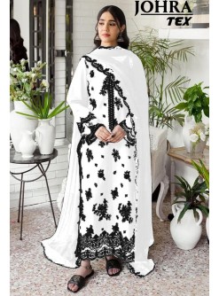JOHRA TEX JT 150 B WHITE PAKISTANI SALWAR SUITS