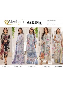 ALZOHAIB AZ 1182 1186 1188 1189 1192 PAKISTANI SUITS SINGLE ONLINE SHOPPING 