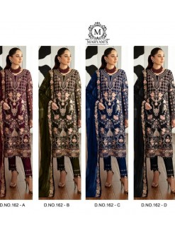 MARYAM 162 A B C D SINGLE PIECE PAKISTANI SUITS