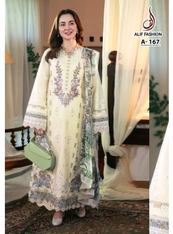 ALIF FASHION A 167 YELLOW PAKISTANI SUITS MANUFACTURER IN INDIA