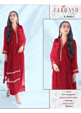 ZARQASH 3030 A PAKISTANI SALWAR SUITS