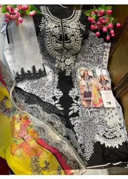 SHARADDHA DESIGNER M-PRINT VOL 6 KARACHI SUIT CHHIFFON PRNTED DUPPTA