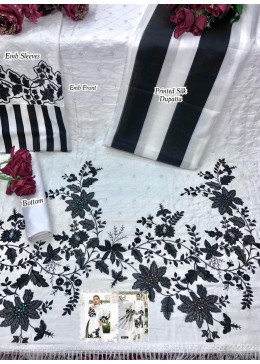 HAZRA DESIGNER HD-10 MARIYA B SATEEN PAKISTANI SUITS JAAM SATEEN