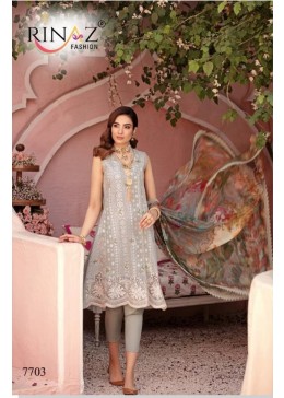 RINAAZ FASHION NUREH VOL 3 LUXURY LAWAN COLLECTTION 7703 SALWAAR KAMEEZ