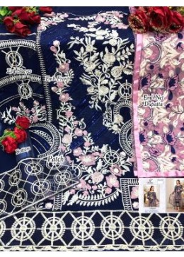 CHARIZMA DESIGNER MARYAM 1029 NEWIBLUE PAKISTANI SUITS