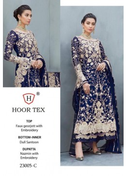 HOOR TEX 23005-C NAZMIN WITH EMBODERY SALWAAR KAMEEZ SINGAL PIESE AVAILABALE