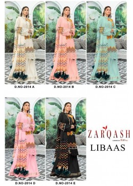 KHAYYIRA ZARQASH 2014-E LIBAAS LATTEST PAKISTANI SUIT