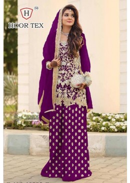 HOOR TEX 19003-D BRIGHT VOL-1 PAKISTANI SUITS SATIN SILK