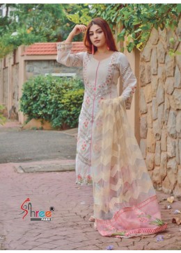 SHREE FABS S-340 PAKISTANI SUIT SEMILAWN DUPATTA 
