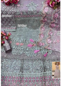 SHREE FAB S-195 PAKISTANI SUIT BUTTERFLY NET