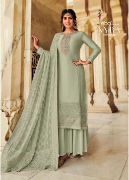 EBA LIFESTYLE NYRA VOL-1 GREY PAKISTANI SUITS WHOLESALE 