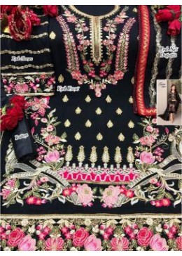CROSS STITCH 02-B PAKISTANI SUIT SATOON SILK