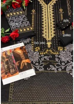 DEEPSY -1030- MAHAY-2 KARACHI SUIT YELLOW COTTON PRINT