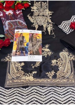 DEEPSY SANA SAFINAZ MUZLIN-3 BLACK KARACHI SUITS DEALER