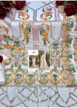 RAMSHA R-335 PAKISTANI SUIT DULL SATOON