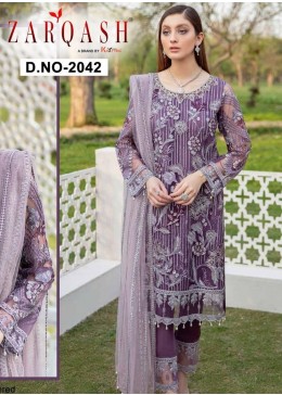 KHAYYIRA ZARQASH 2042 MINHAL PAKISTANI SUIT AVAILABALE