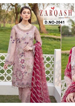 KHAYYIRA ZARQASH 2041 MINHAL PAKISTANI SUIT AVAILABALE