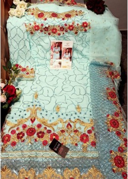 HOOR TEX 10002-J NAFIZA COLOUR GOLD VOL-3 PAKISTANI SUIT SINGAL AVAILEBAL