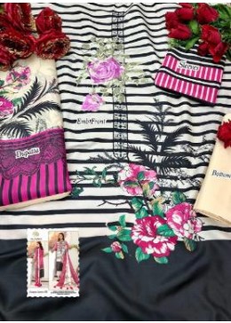 AL AMRA ZF ANAYA LAWN-08 KARACHI SUIT DIGITALLY PRINTED FABRIC