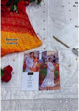 RAWAYAT AL-ZOHAIB 17003 PAKISTANI SUITS SINGALE CHINNON PRINT